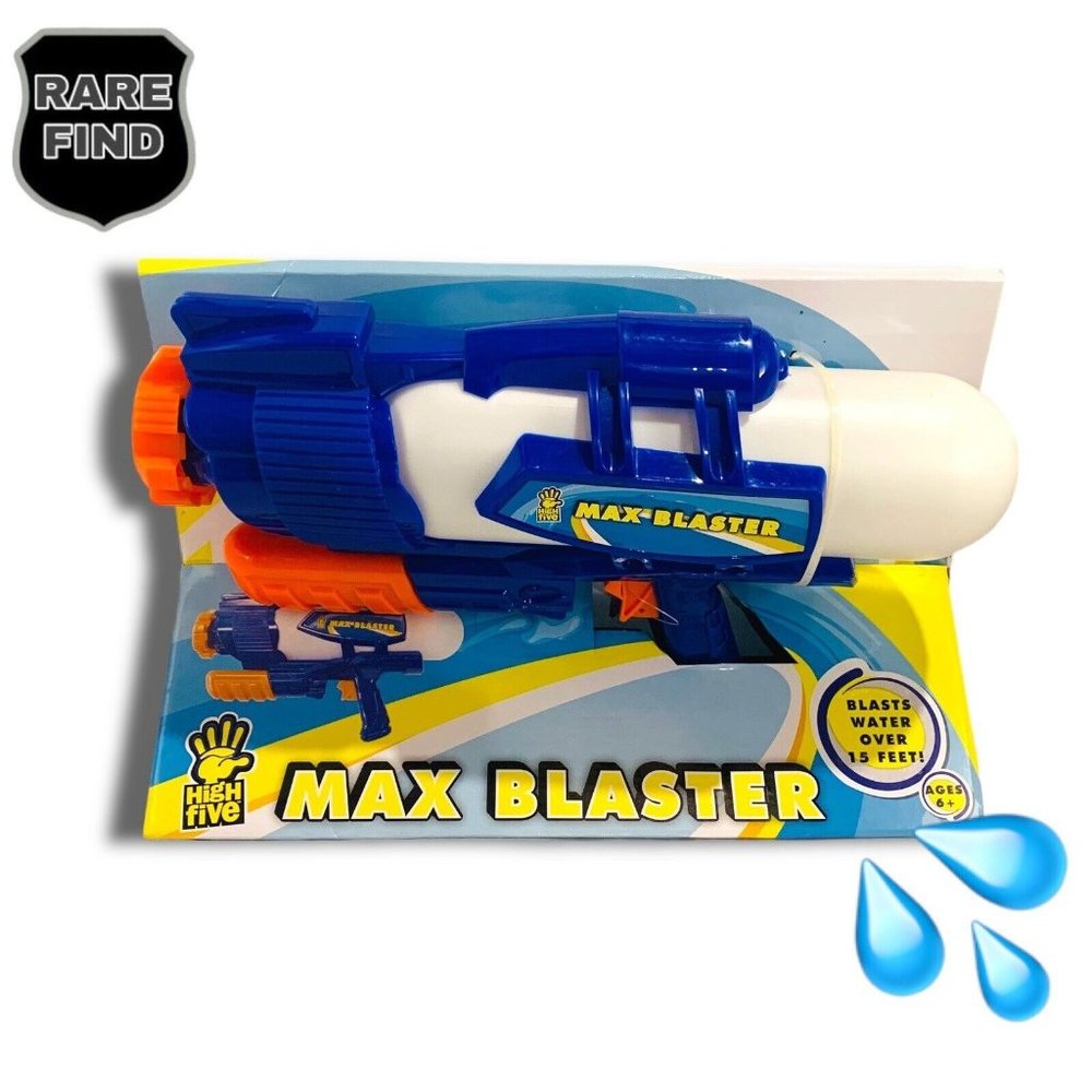 High Five MAX BLASTER Water Gun Cannon! Blast Water Over 15 Feet! NEW! RARE! HTF
